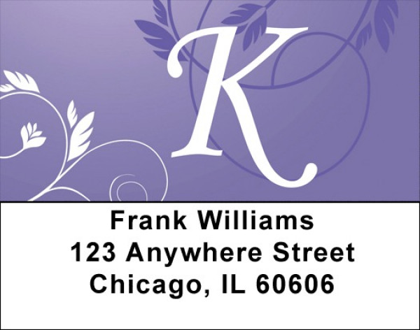 Purple Prosperity -K Address Labels