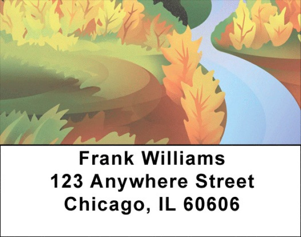 Colorful Mountain Magic Address Labels