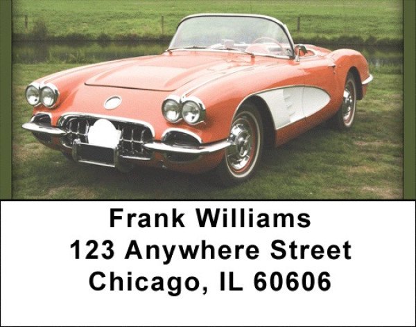 Vintage Corvettes Address Labels