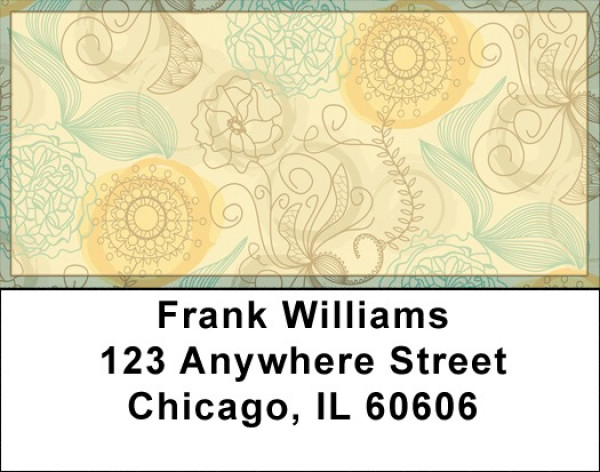 Funky Florals Address Labels