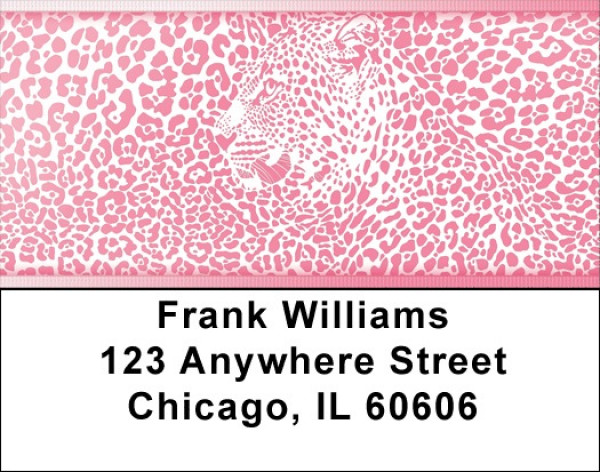 Pink Animal Prints Address Labels | LBQBR-23