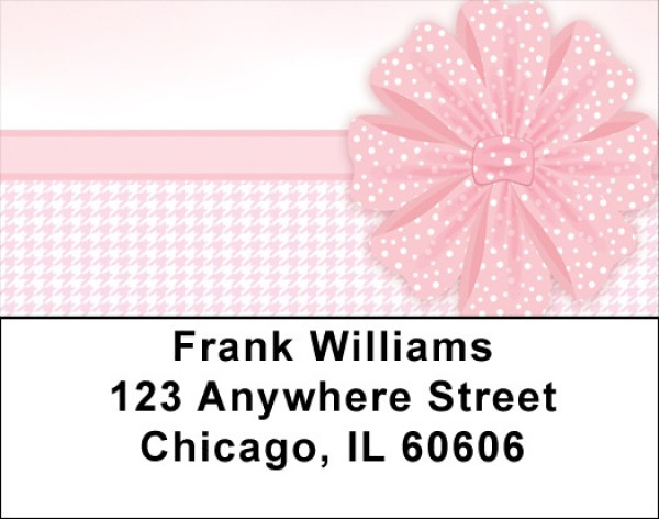 Pink Ribbon Party Address Labels