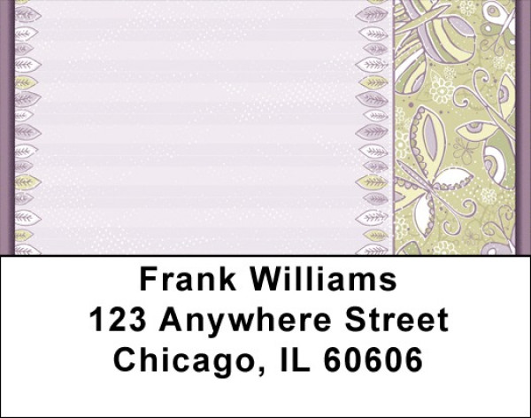 Feathers And Butterflies Address Labels