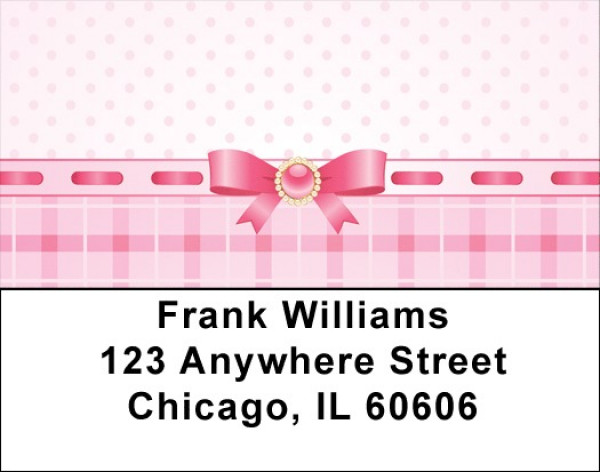 Pink Ribbon Fun Address Labels