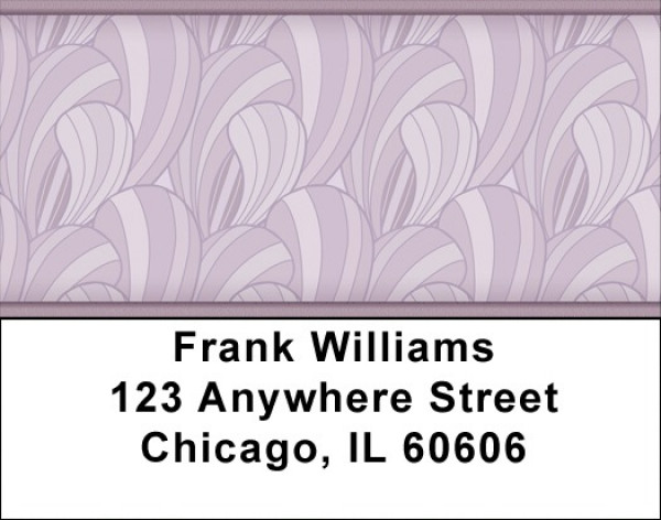 Lavender In Abstract Address Labels