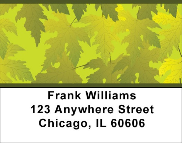 Leaves Of Gold Address Labels
