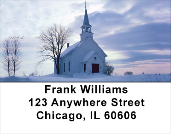 Church And Steeples Address Labels