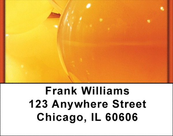 Colorful Gold Lights Address Labels | LBZABS-69