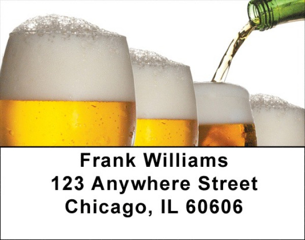 A Cold One Address Labels | LBZFOD-23