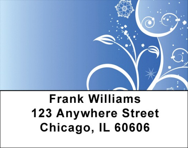 Icy Blue Address Labels