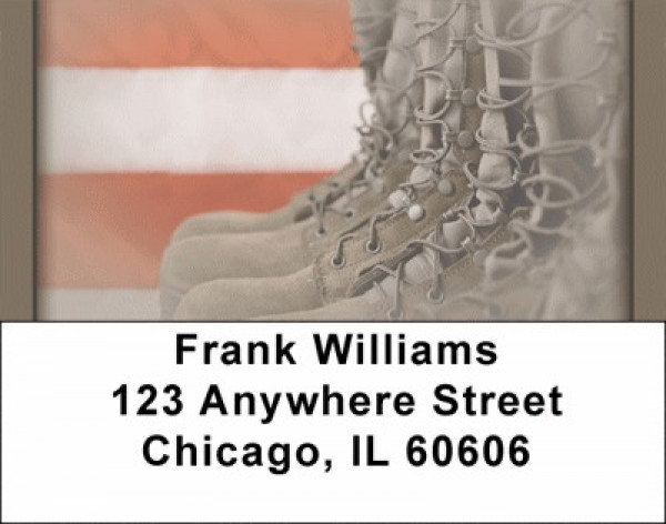Boots On The Ground Address Labels | LBZMIL-07