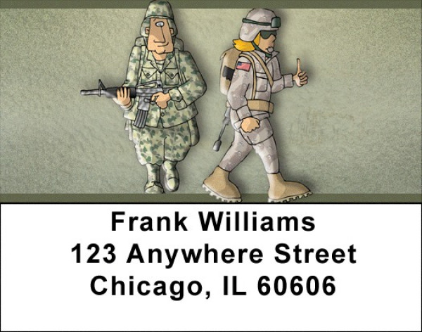Military Fun Address Labels | LBZMIL-37