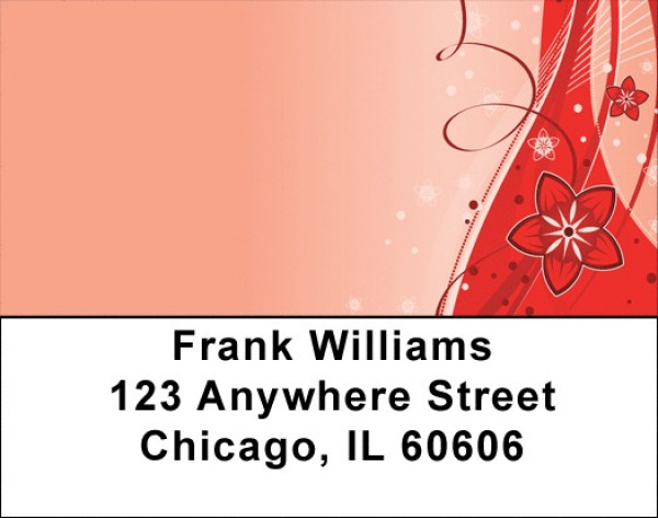 Filigree Floral And Lace Abstract Address Labels | LBZNAT-70