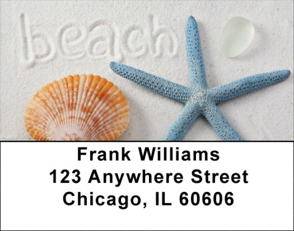 Beachy Blue Address Labels