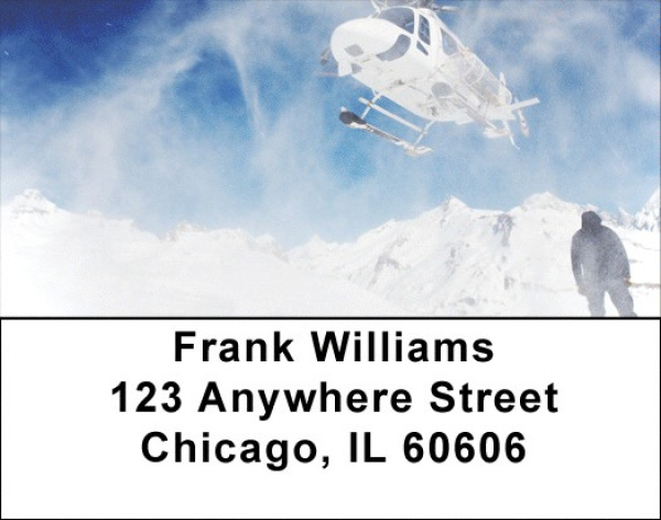 Helicopter To Top Address Labels