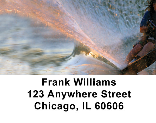 Water Skiing Address Labels