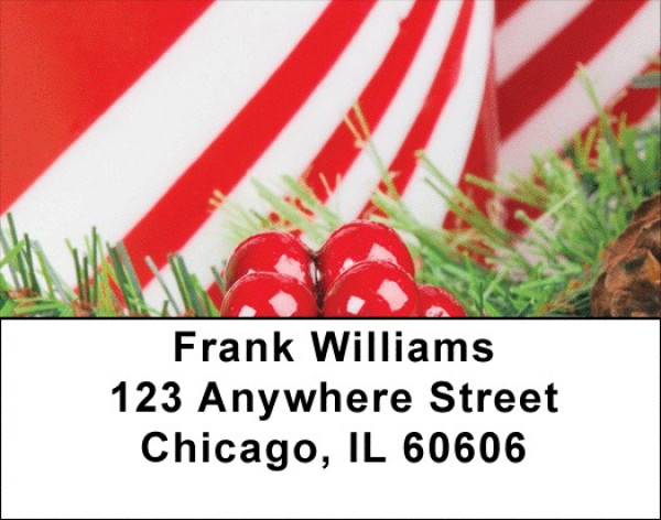 Christmas - Candy Cane Christmas Address Labels