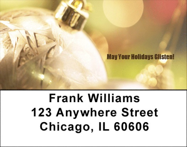 May Your Holidays Glisten Address Labels