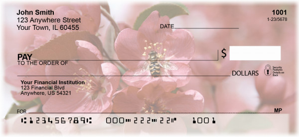 Nature's Beauty Flower's, Bee's and Butterflies Personal Checks | NAT-04