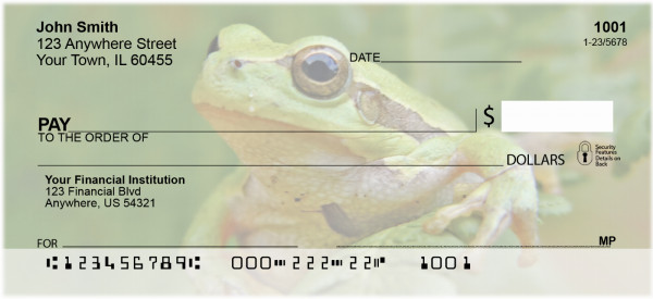 Fern Frogs Personal Checks