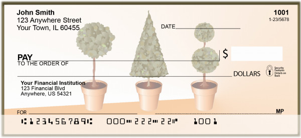 Topiary Trees Personal Checks