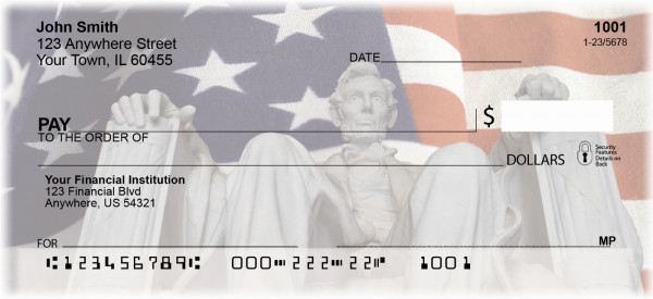 Lincoln Memorial Personal Checks | PAT-06