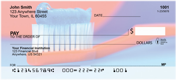 Clean Mouth In Red Personal Checks