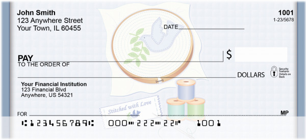 Stitched With Love Personal Checks | QBA-19
