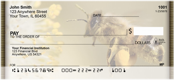 Bees And Blooms Personal Checks | QBA-29