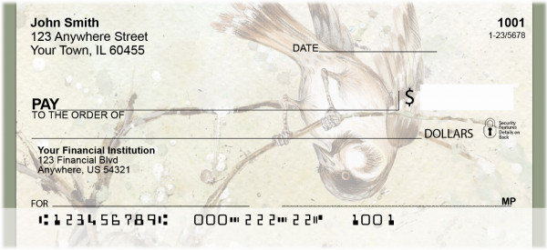 Playful Sparrows Personal Checks