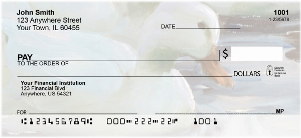 Painted Swans Personal Checks