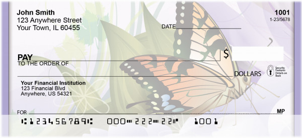 Butterfly Fantasy Personal Checks | QBA-71