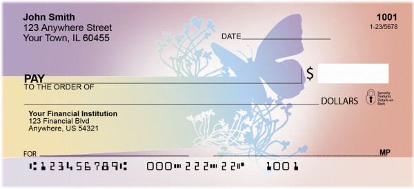 Winged Silhouette Personal Checks