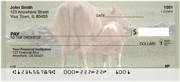 Cows With Calves Personal Checks