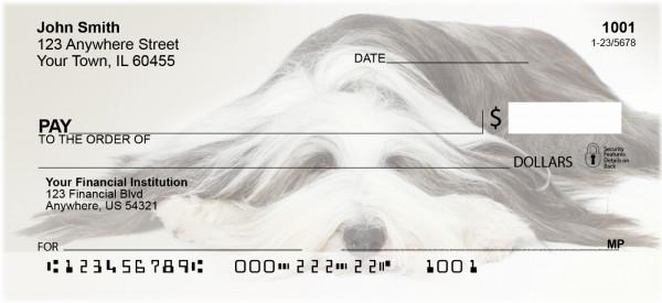 Long Haired Collie Personal Checks