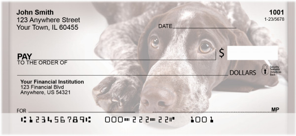 German Shorthaired Pointer Personal Checks | QBB-58