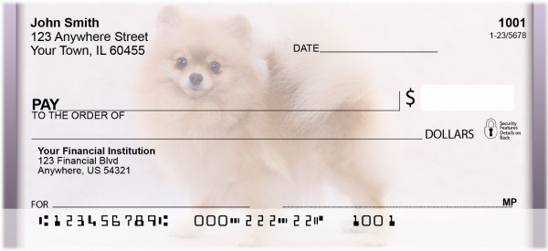 Pomeranian Spitz Personal Checks