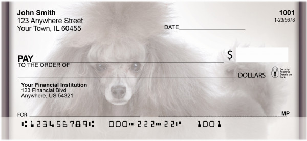 Posh Poodle Personal Checks | QBB-86