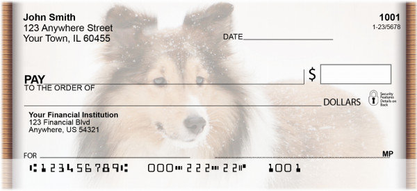 Shetland Sheepdog Personal Checks | QBB-94