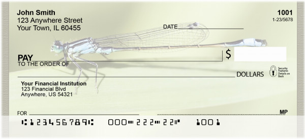 Dragonflies Close Up Personal Checks