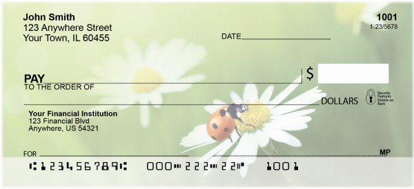 Daisy And Ladybugs Personal Checks