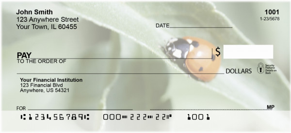 Ladybug Garden Personal Checks | QBC-87