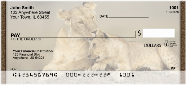 Lions Up Close Personal Checks | QBC-99