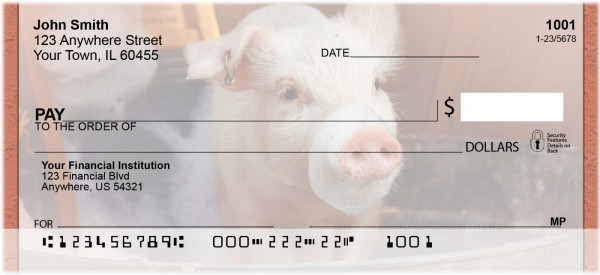 Pigs In A Tub Personal Checks