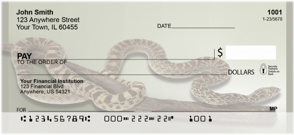 Slithering Reptiles Personal Checks | QBD-35