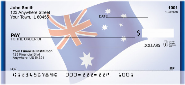Australia Flag Personal Checks | QBF-37