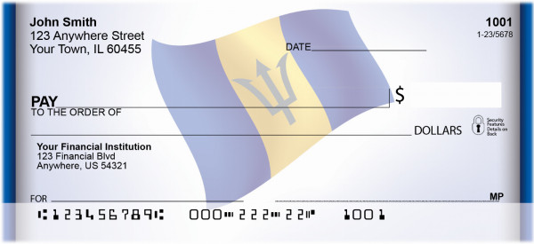 Barbados Flag Personal Checks | QBF-39