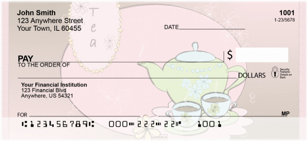 Royal Tea Party Personal Checks