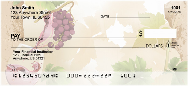 Grape Harvest Personal Checks | QBH-47