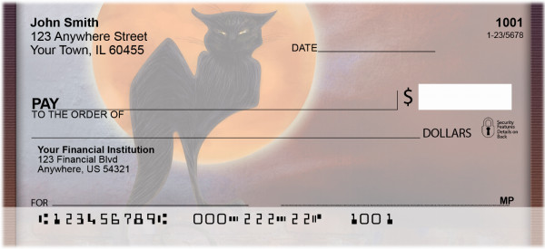 Full moons And Black Cats Personal Checks